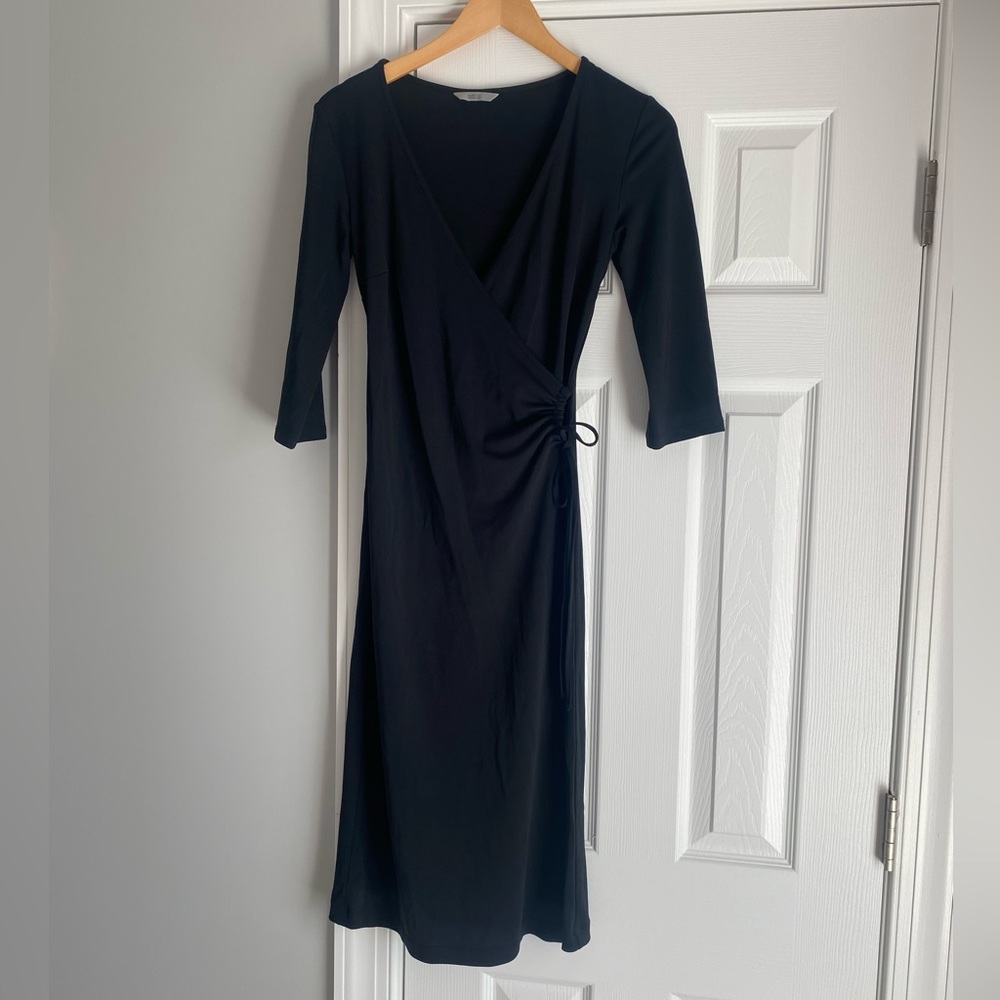 Little Black Wrap Dress by Marks and Spencer Size UK 8 US 6 Medium